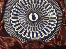 clic casa china white & blue FASHION HOMEBASE Tableware Porcelain Set of 2