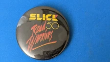 Vintage Slick 50 Road Warrior Motor Oil Engine Wear Treatment Racing Pinback