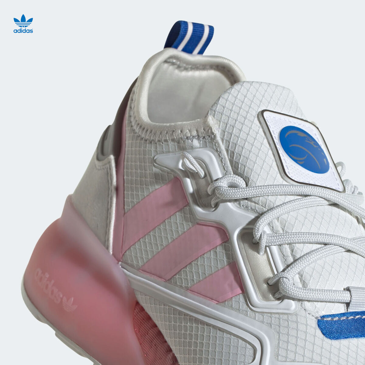 Adidas Originals x NASA ZX 2K Boost Shoes White / Pink Adidas Originals x NASA ZX 2K Boost Shoes White / Pink