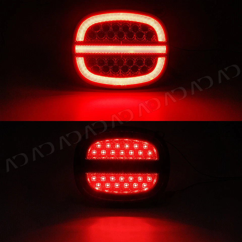For 1990-1996 Chevrolet Corvette C4 LED Turn Signal Brake Tail Lights Smoke Lens - Изображение 2 из 4