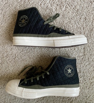 pine green high top converse