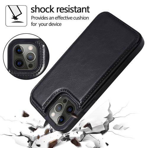 For iPhone 16E 15 14 13 12 Pro Max Flip Leather Wallet Cards Holder Case Cover - Picture 14 of 94
