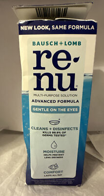 Bausch & Lomb RE NU Multi-Purpose Solution, Adv.Formula, 12 fl oz Gentle on eyes