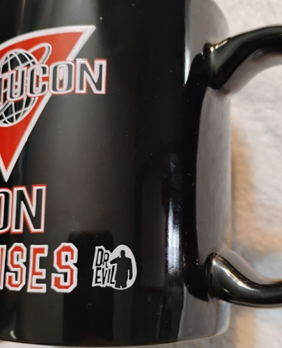 1999 Virtucon Austin Powers Dr Evil Coffee Mug New Line Productions - Picture 7 of 7