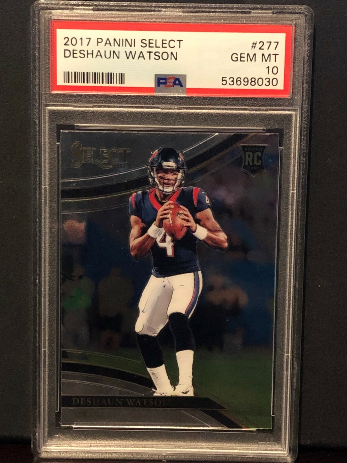 2017 Panini Select #277 Deshaun Watson Field Level RC Rookie PSA 10