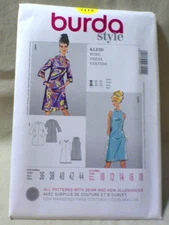 Burda Style Pattern 7114 Ms 1960s Style Dress-Sleeveless or Trumpet Sleeve 10-22