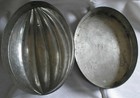Antique Metal 2 Piece Mellon shaped Cake or Jello Mold — photo 3