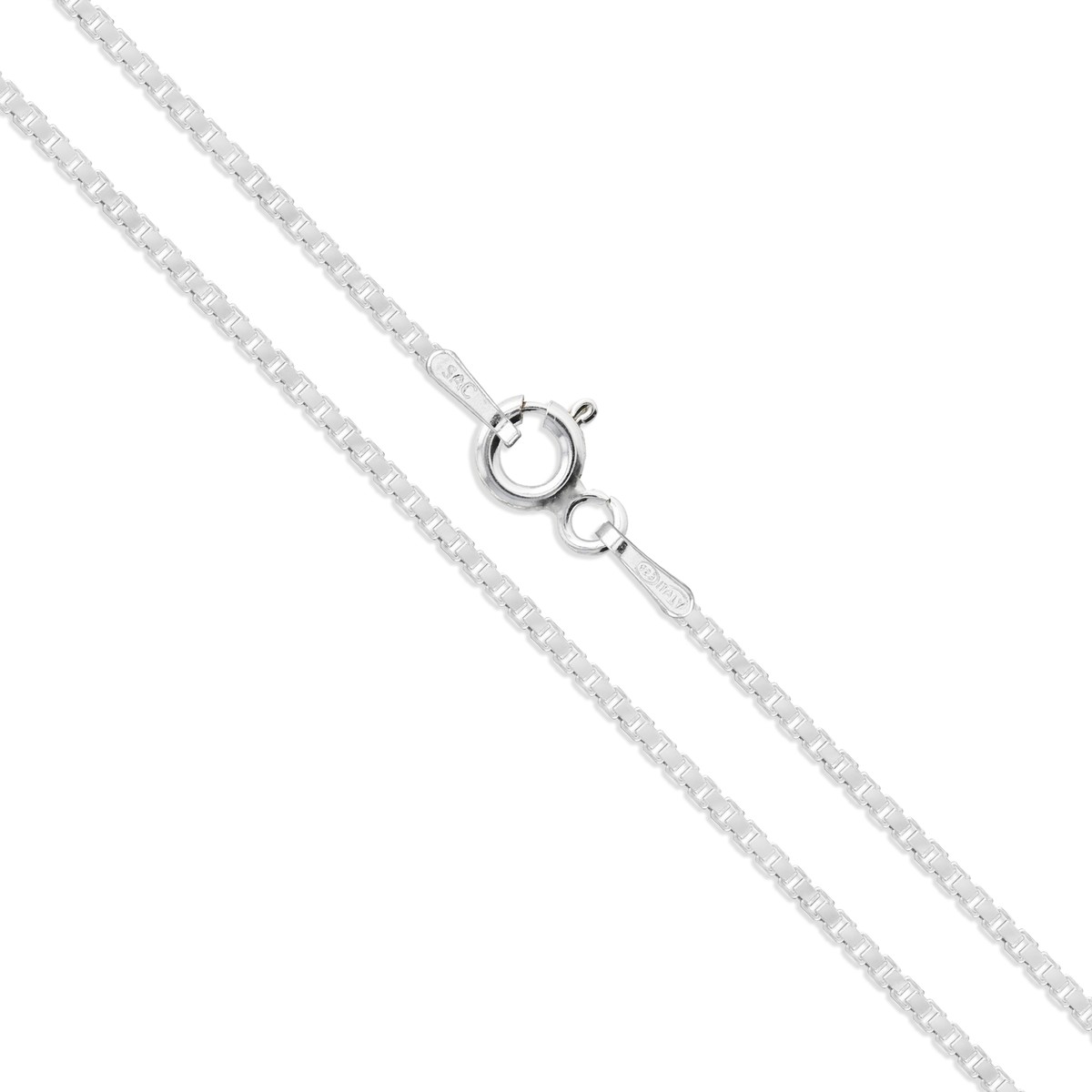 Sterling Silver Necklace BOX Chain 925 Italy 1.4mm | eBay