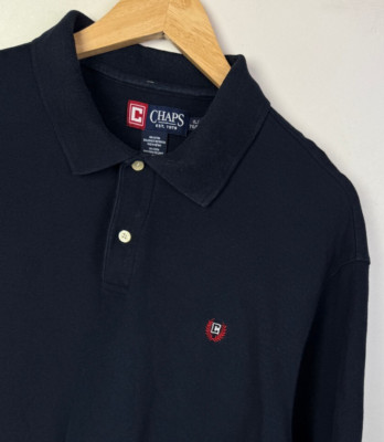 RALPH LAUREN CHAPS POLOSHIRT Gr. XL (fällt aus wie 2XL) Herren Regular Fit Schwarz