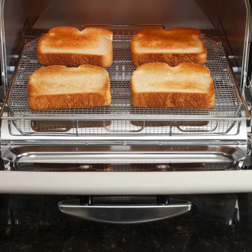 HeatMate Arbeitsplatte Toaster Backofen mit Graphit-Technologie & Zubehör, oliv - Bild 3 von 5