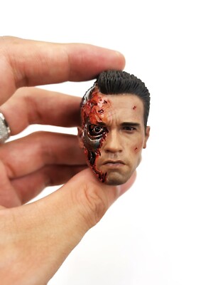 1/6 Head Sculpt Hot Toys DX13 Terminator 2 Judgment Day T-800