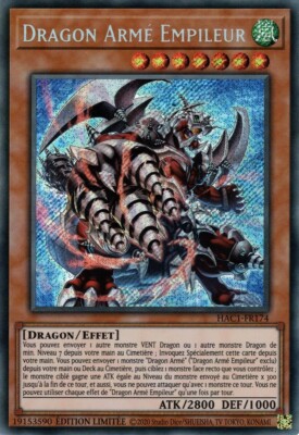 Yu Gi Oh! Bewaffneter Drache Deck spielbereit auf Französisch