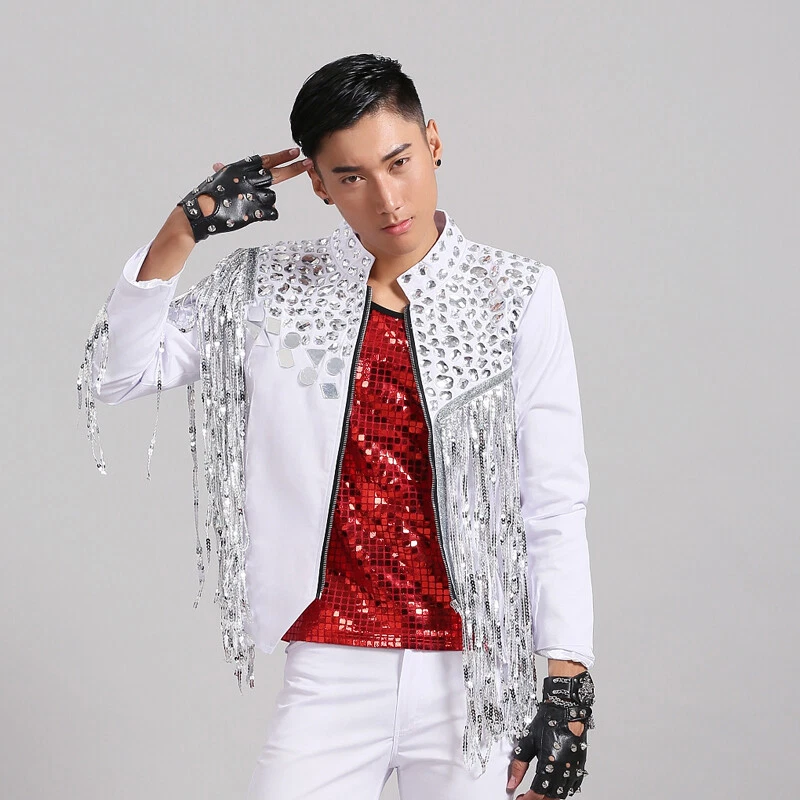 Rhinestone jacket mens clearance