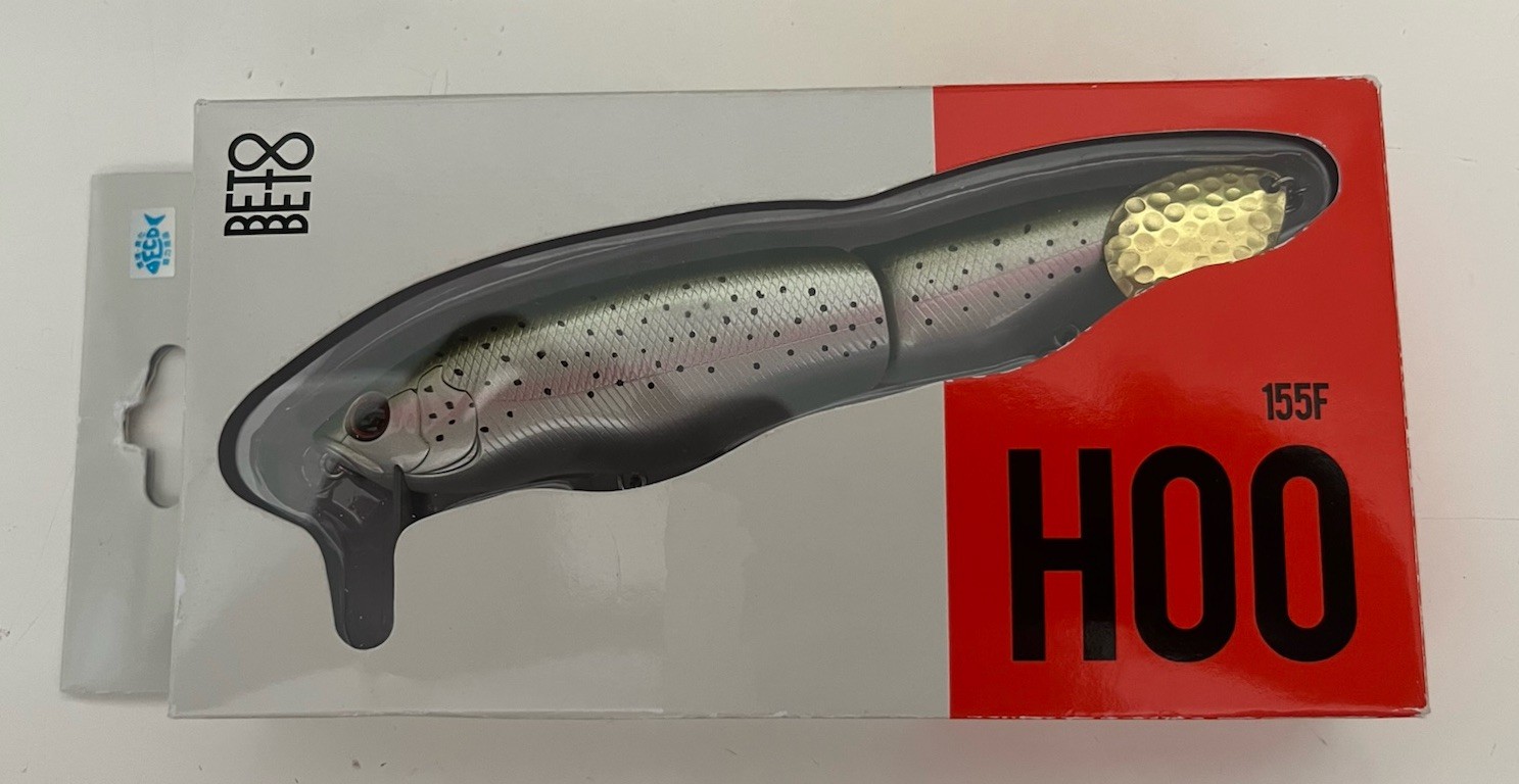 BetoBeto HOO Floating 38g Rainbow Trout Lure 155mm Unused Box Slightly Squished