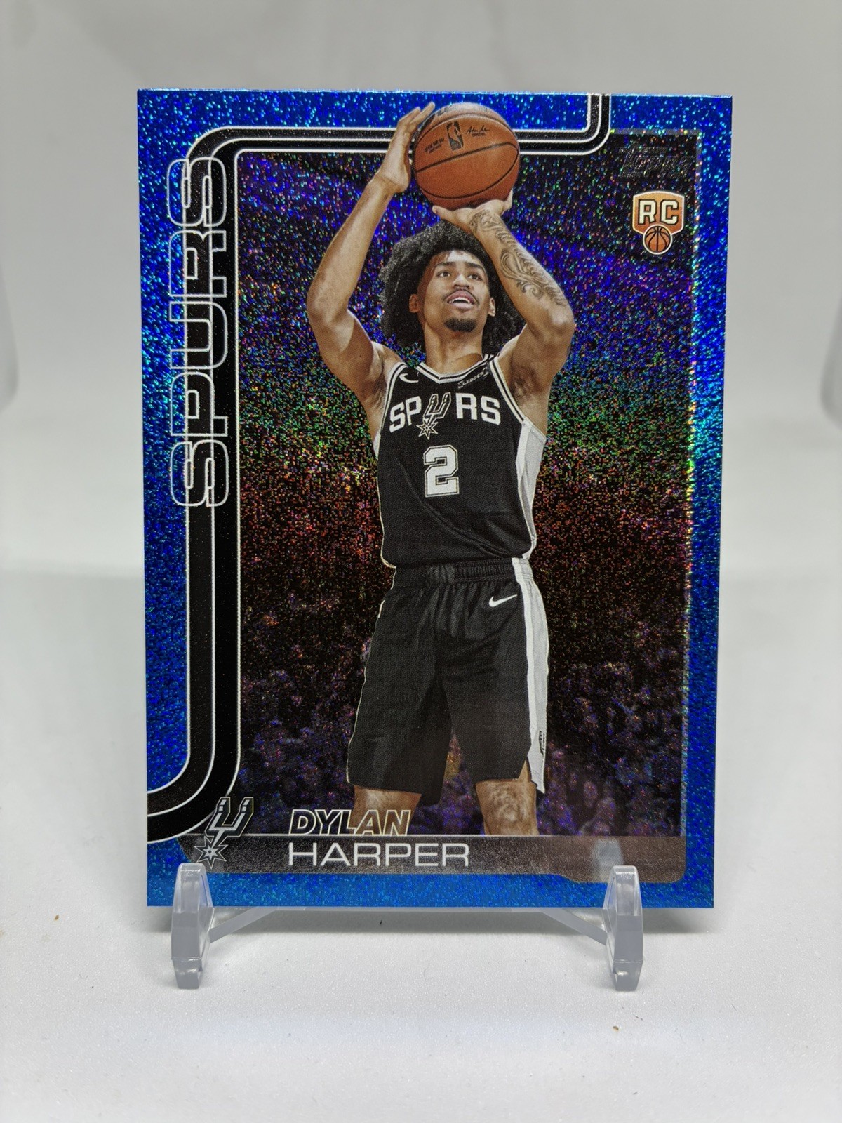 Dylan Harper 2025-26 Topps Blue Sandglitter #202 Rookie RC