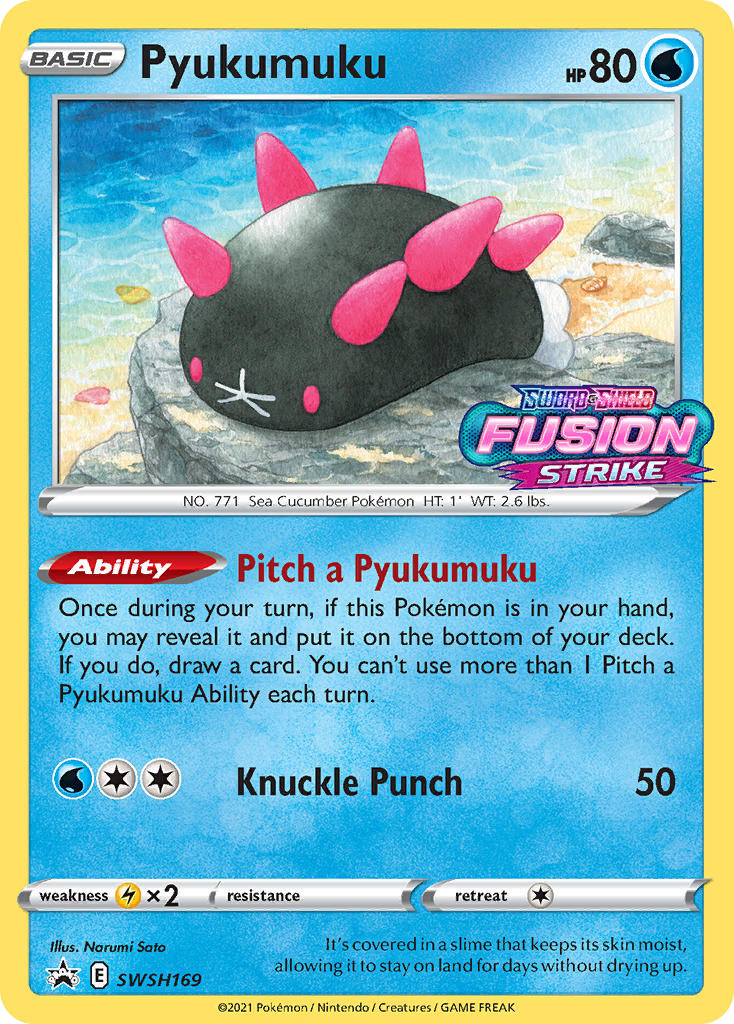 Pyukumuku - Holo - SWSH Black Star Promos - SWSH169/307 NM Pokemon