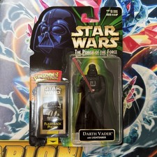 1998 Kenner STAR WARS Episode I Flashback Photo POTF Darth Vader with Lightsaber