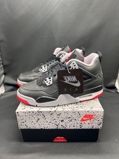 Nike Air Jordan 4 Retro Bred Reimagined Grade School FQ8213-006 Brand New