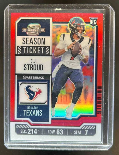 2023 Contenders Optic C.J. Stroud RC Red #146/175 Texans