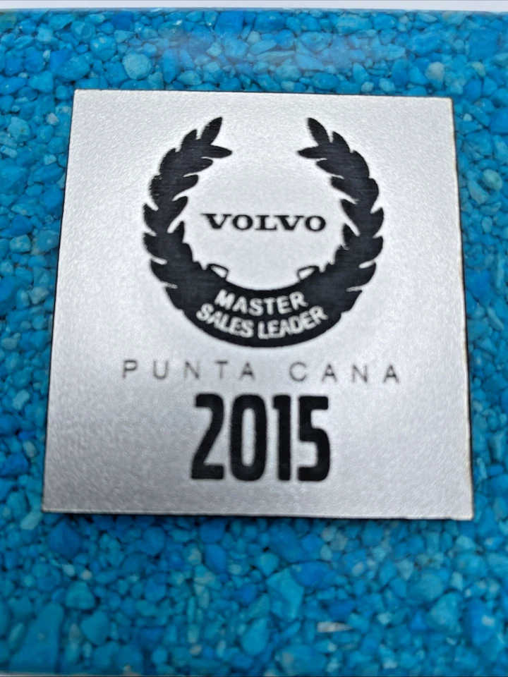 '15 Volvo Master Sales leader Award Dominican Republic Punta Cana Blue cedar Box - Image 2 of 4