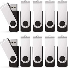 KEXIN 128GB Flash Drive 10 Pack 3.0 Flash Drive Bulk USB Thumb Drive 128 GB U...