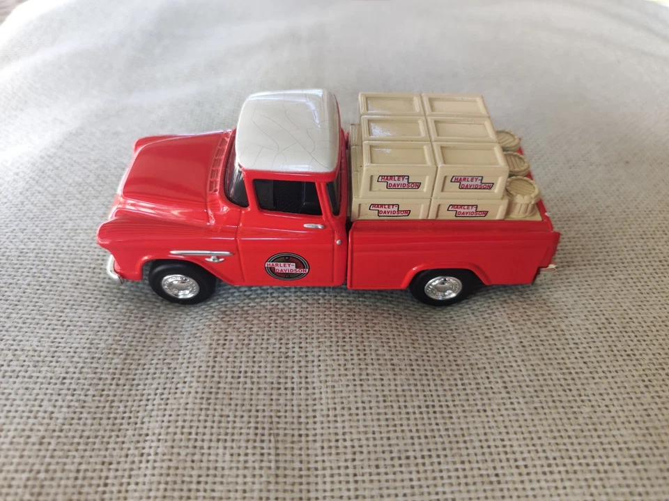 Modellino Harley Davidson 1955 Chevy Cameo Pickup Truck Dime Bank 1:43 Pressofus - Immagine 2 di 4