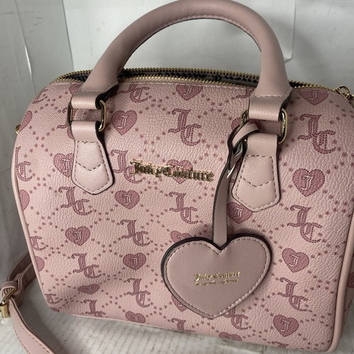 Juicy Couture Pink leather shoulder/crossbody bag With Heart Shape Tag 10x5x9 - Picture 2 of 6