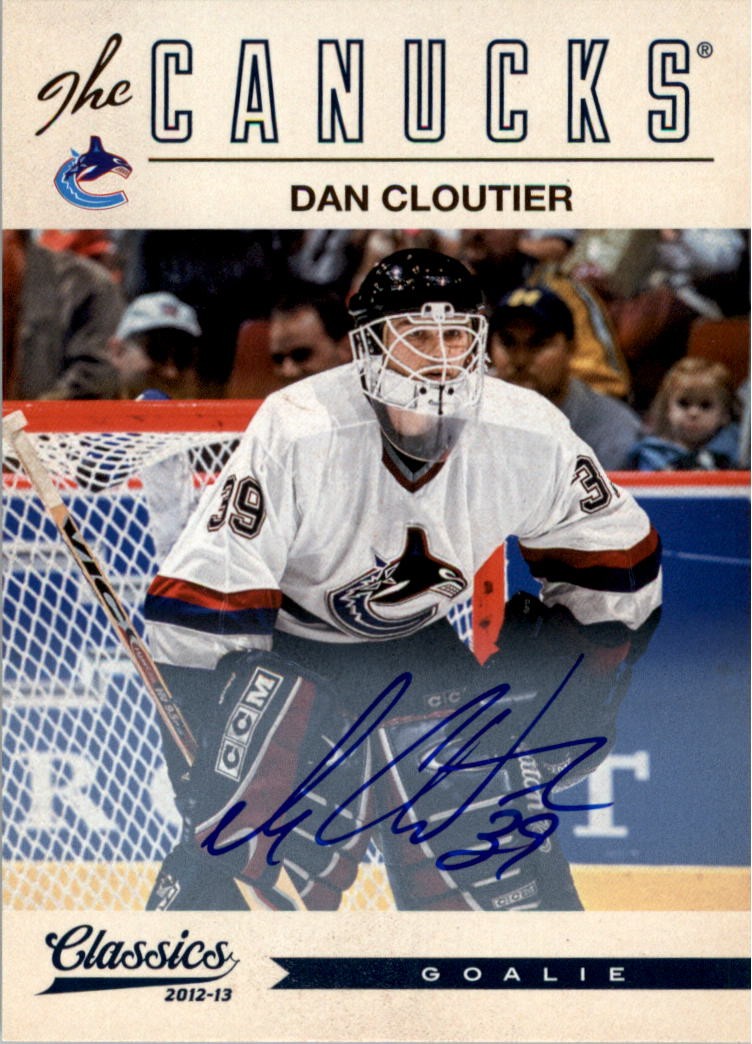 2012-13 Classics Signatures Autographs #161 Dan Cloutier Auto - HKY