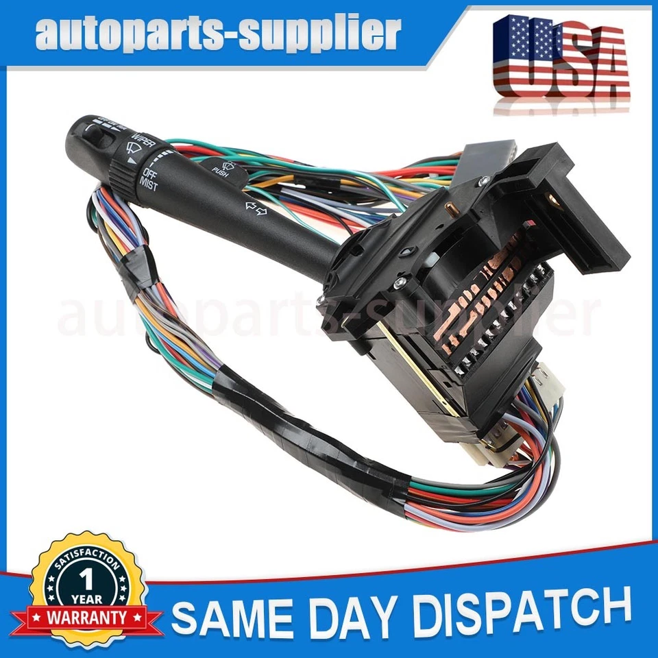 Turn Signal Switch for Chevrolet S10 Pickup Blazer GMC Envoy Jimmy Sonoma - Image 3 of 4