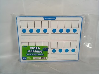 Lakeshore GG160 Word Mapping Write & Wipe Boards 30 Double-Sided Sealed