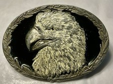 Bald Eagle Belt Buckle Western Sportsman Cowboy Vtg 90s.  NEL1046 .