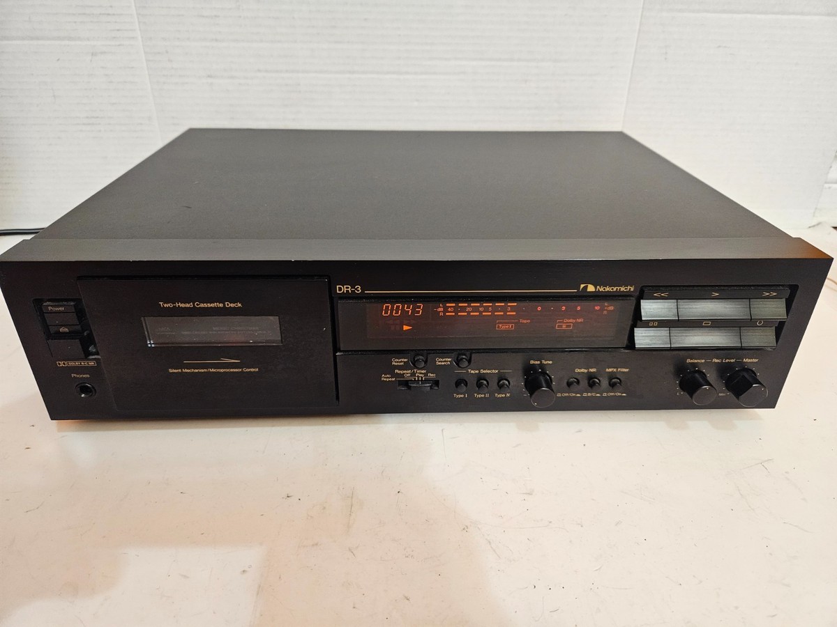 Nakamichi DR-3 Audiophile Cassette Deck Recorder Dolby B/C Tested