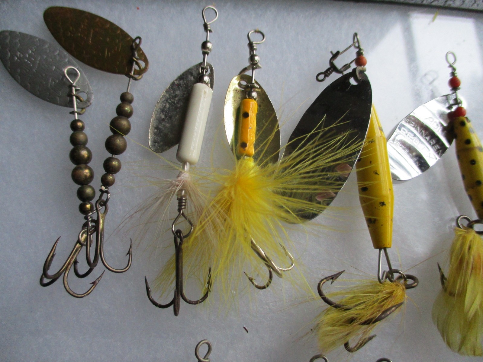 Lot of 15 Spinners. Rooster Tail, ABU, Shyster, TJ Swing, Eagle Claw, 2 unmarked - Image 2
