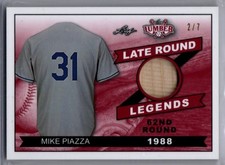 2021 Leaf Lumber Baseball Late Round Legends Mike Piazza BAT DODGERS 2/7