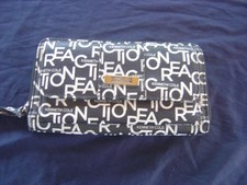 Kenneth Cole Reaction Women's Wallet - NWOT BLACK WITH WHITE LETTERING