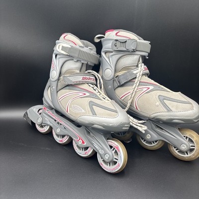 Bladerunner By Rollerblade Womens Pro 78 Gray Lace-Up Inline Skates Size 8