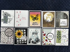 Birthday Cards, Variety, Handmade, Lot Of 10
