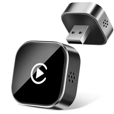 2025 Upgraded Wireless CarPlay & Android Auto Adapter, 2 in 1 Mini Small Size...