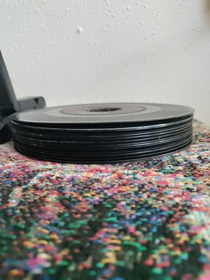 15+ Random 45RPM Records, No Sleeves Various Genres, Artists And Qualities