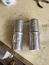 World Beat Percussion Double Ganzas / Shakers. 5-3/4" aluminum Brazilian Samba