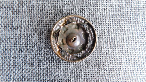 Antique Vtg Button Pierced Open Work Aprx: 1-1/4" #126-D - Picture 5 of 6