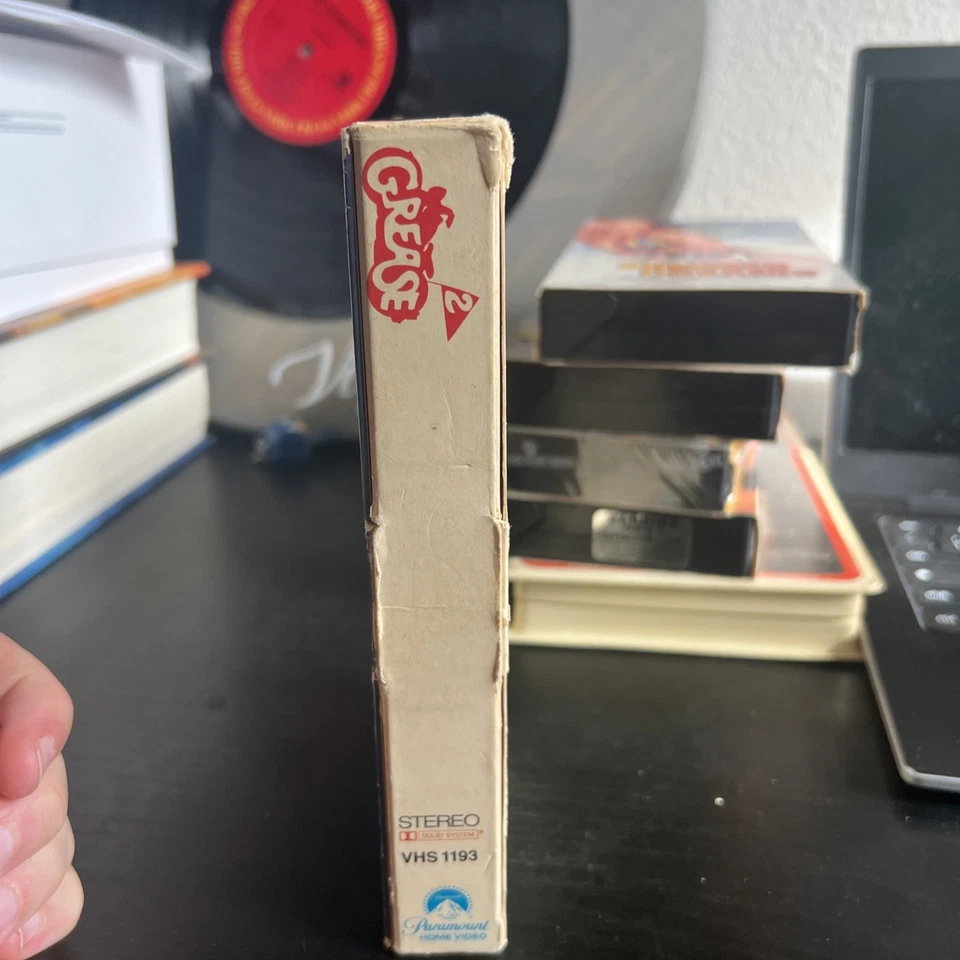 GREASE 2 didi conn / eddie deezen / lucinda dickey VHS VIDEOTAPE first gatefold - Image 4 of 4