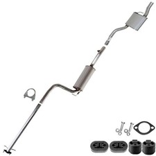 Stainless Steel Exhaust System Kit W Hangers Bolts Fit 00-04 Ford Focus 2.0l