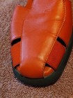 Vtg Aerosoles Texas Women's 7.5B 4 Give Red Leather Slide Sandals Comfort Boxed — photo 6