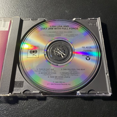 LISA LISA & CULT JAM w/FULL FORCE CD Album Self Titled 1985 Disc Is NMint D49 - Picture 3 of 6