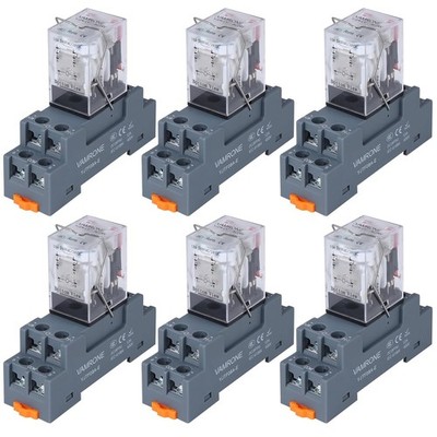 MY2NJ Electromagnetic Power Relay Set for DIN Rail System