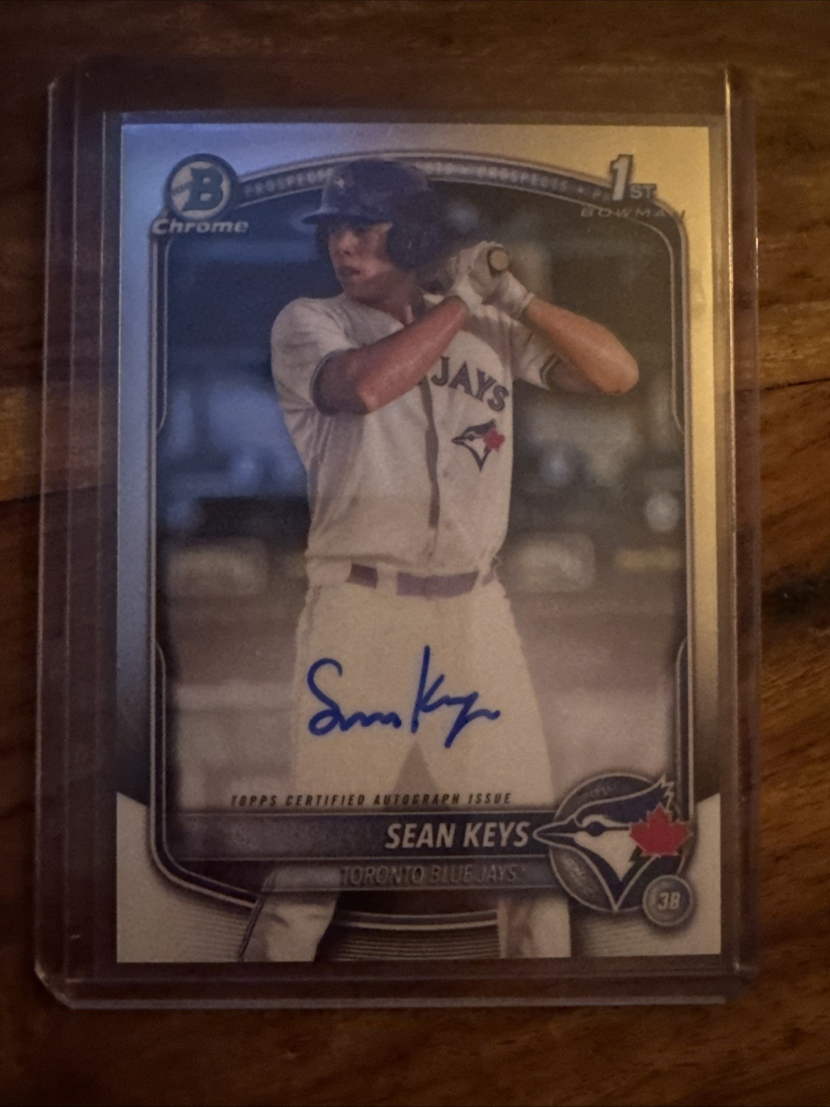 2025 Bowman Chrome Sean Keys 1st Base Chrome Autograph