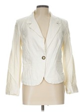 H By Halston Women Ivory Blazer L