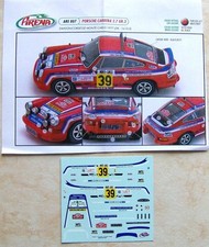 PORSCHE 911 CORSA 5° RALLYE MONTE CARLO 1977 GERARD SWATON DECALS ARENA 1/43