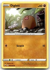 Diglett 092/202 SWSH01: Sword Shield Base Set Common Normal Pokemon TCG NM
